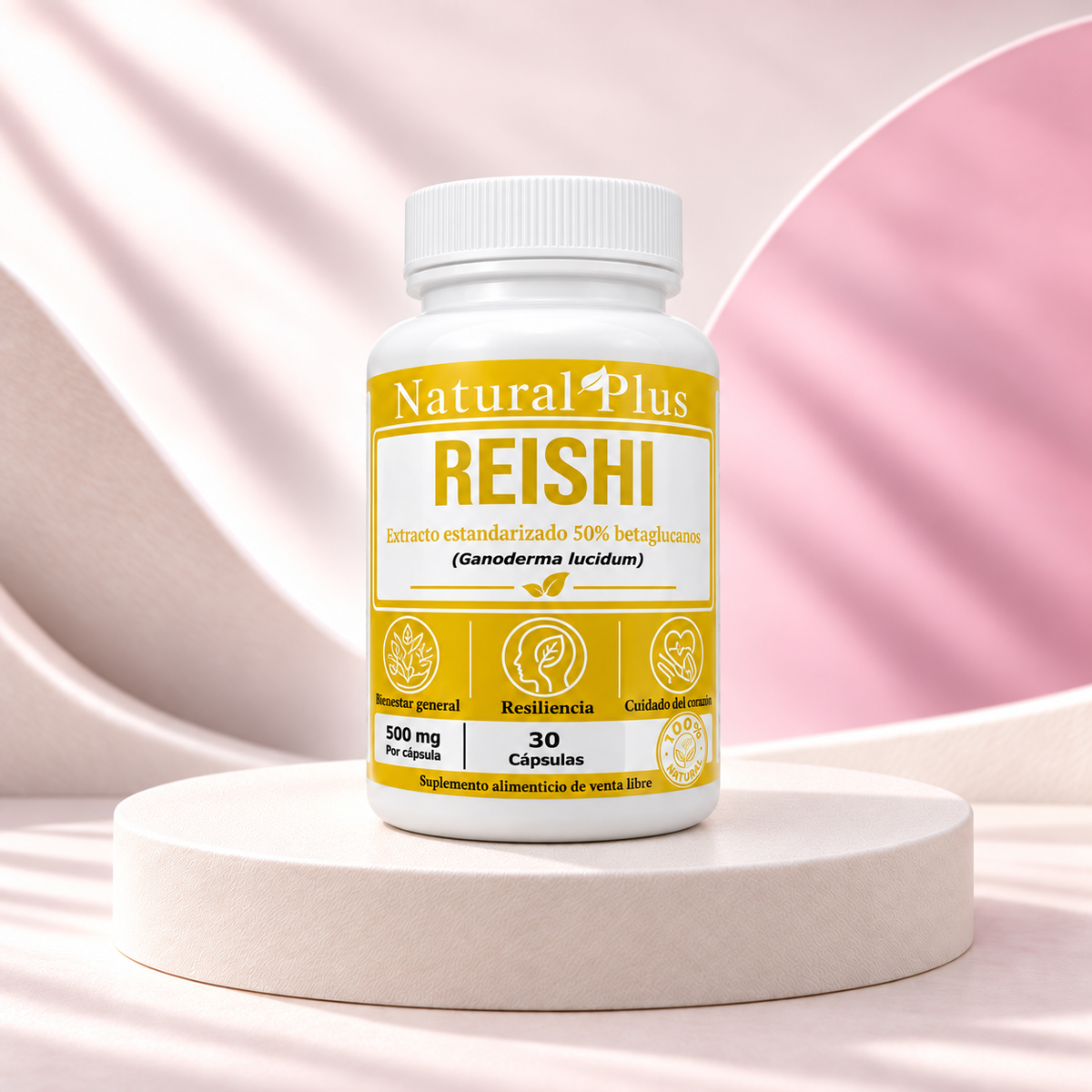 Hongo Reishi x 30 Cápsulas - Natural Plus