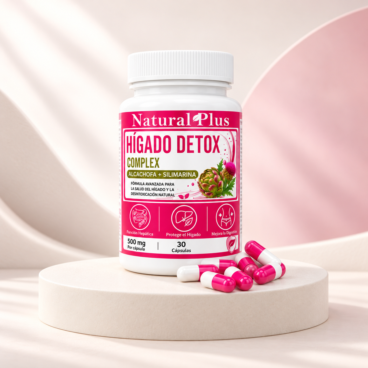 Hígado Detox Complex - Natural Plus (30 Cápsulas)